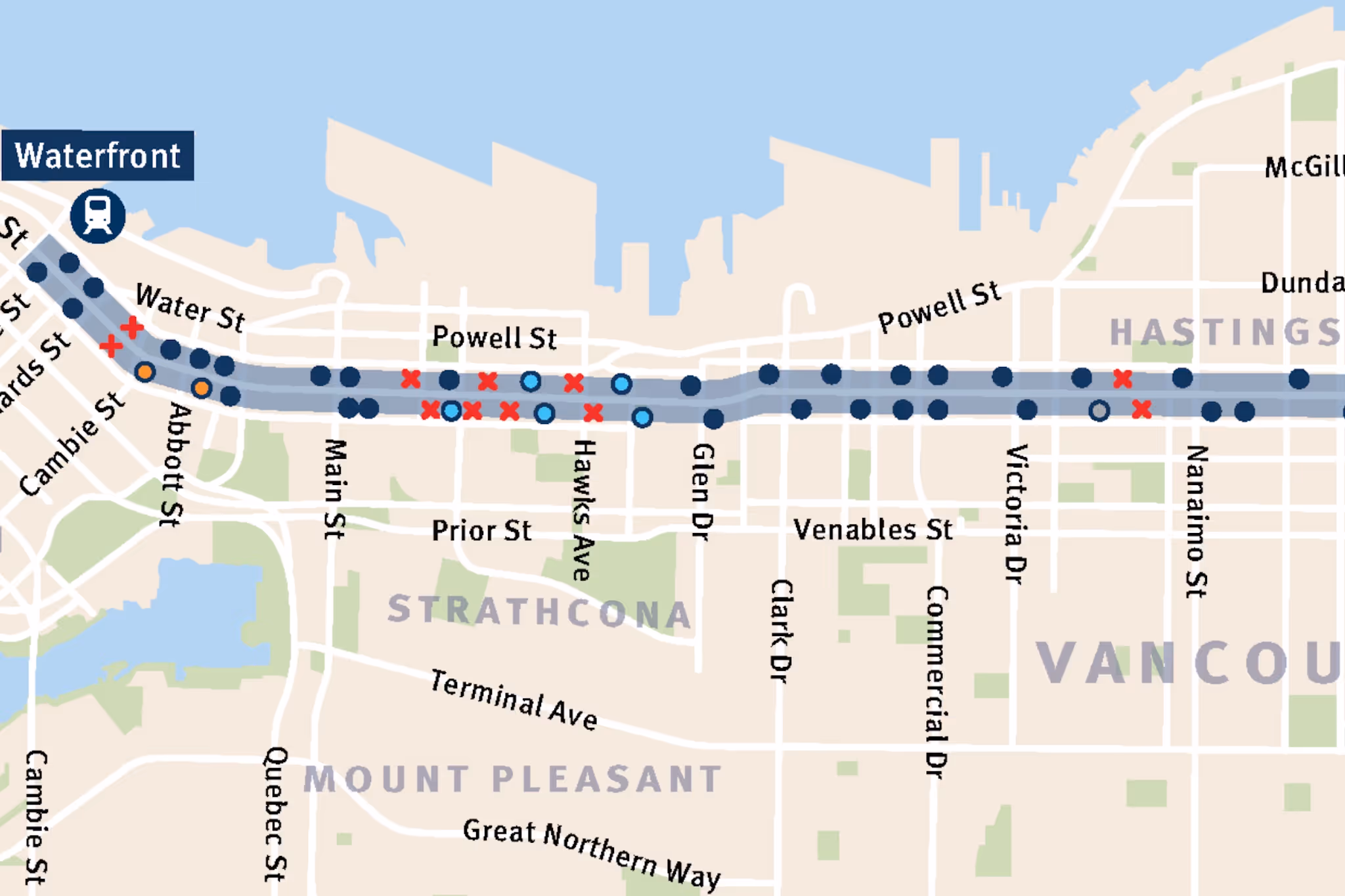 TransLink eyes Hastings Street bus stop changes for Downtown Eastside and RapidBus