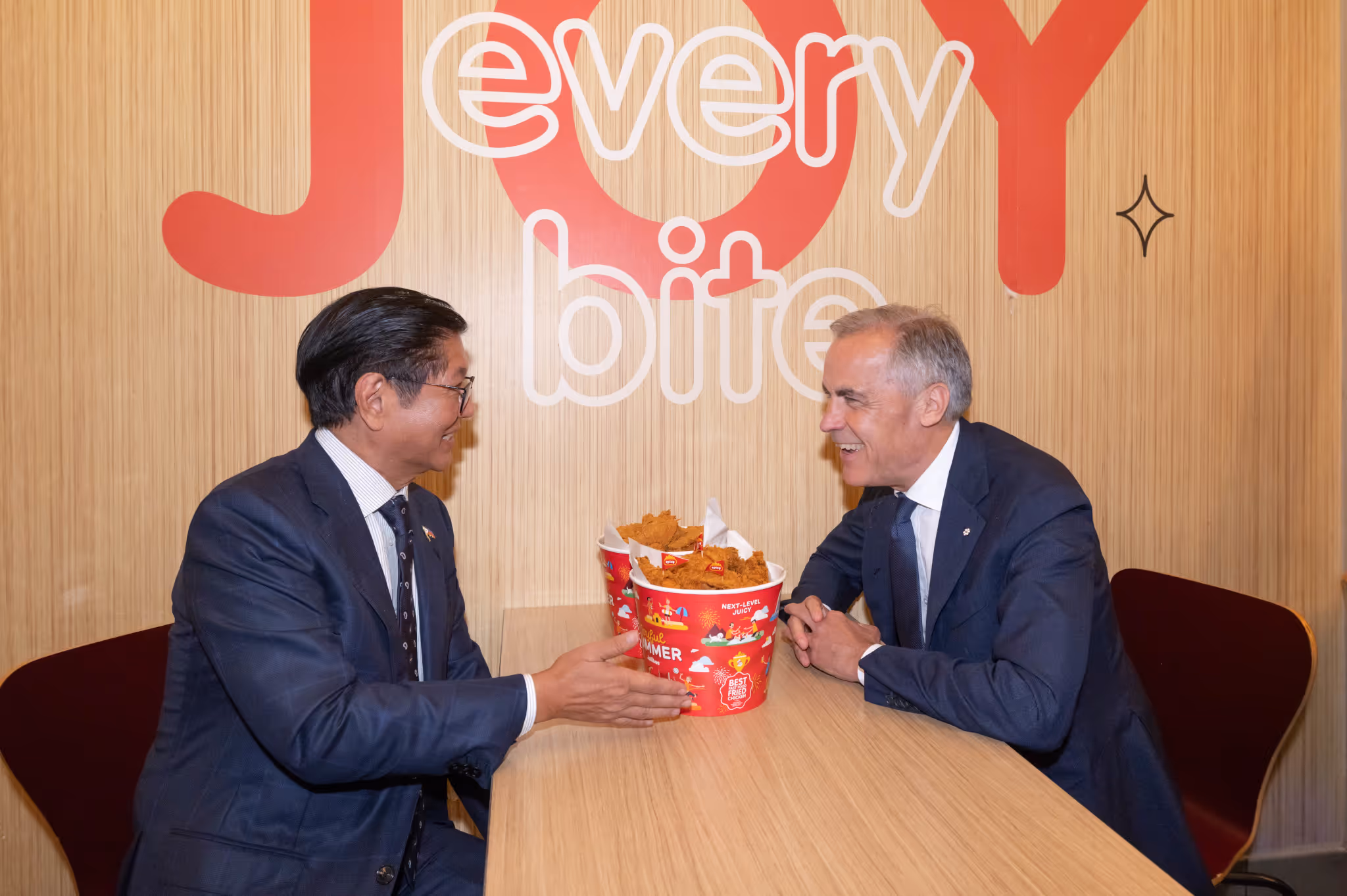 Mark Carney spotted in Vancouver snacking on Jollibee with world leader
