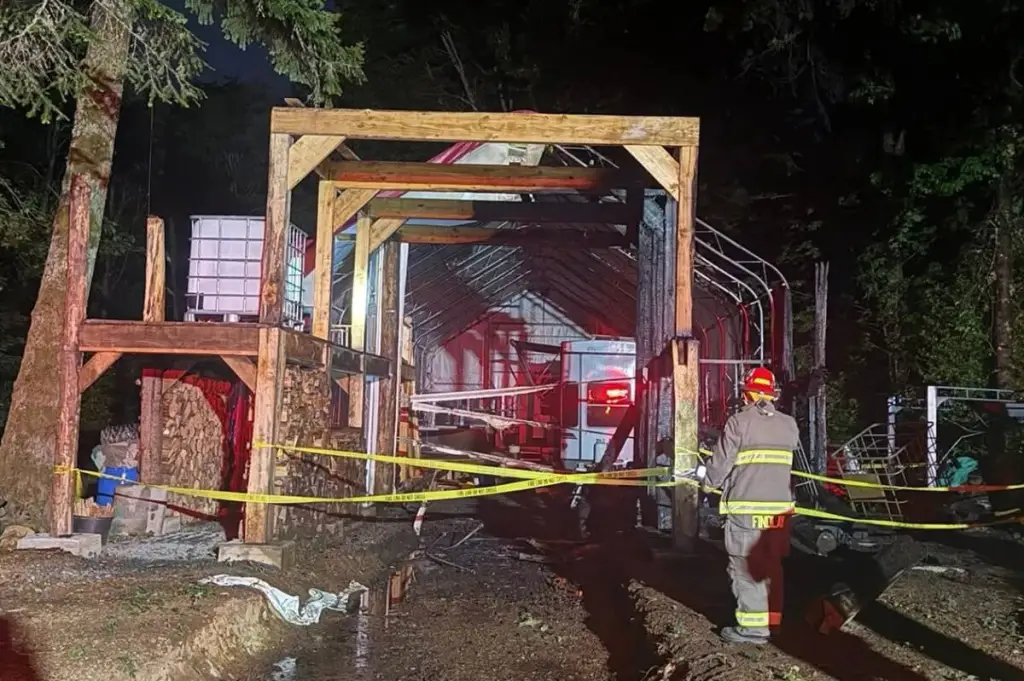 Multiple departments knock down structure fire near Port Alberni